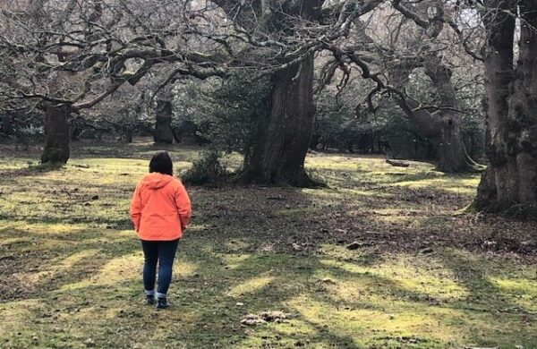 Sophie on a woodland walk