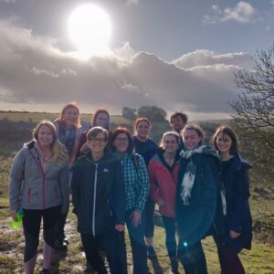 Energise Me Team at the top of St Catherine's hill