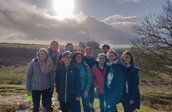 Energise Me Team at the top of St Catherine's hill