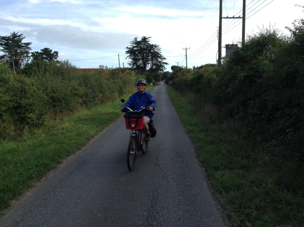 Doreen using an electric bike to be active with a lung condition