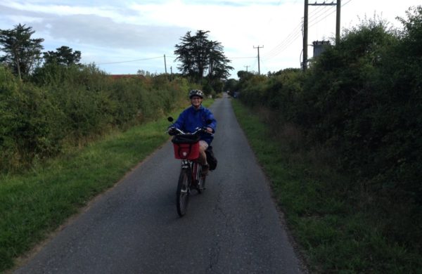 Doreen using an electric bike to be active with a lung condition