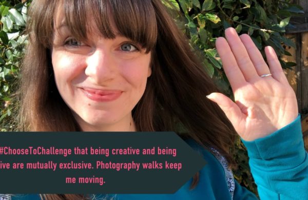 Sara International Women's day pledge: I #ChooseToChallenge that being creative and being active are mutually exclusive. Photography walks keep me moving.