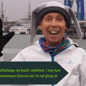 Debbie International Women's Day pledge: I Choose To Challenge my health conditions. I may have various autoimmune illnesses but I'm not giving in!