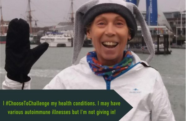 Debbie International Women's Day pledge: I Choose To Challenge my health conditions. I may have various autoimmune illnesses but I'm not giving in!