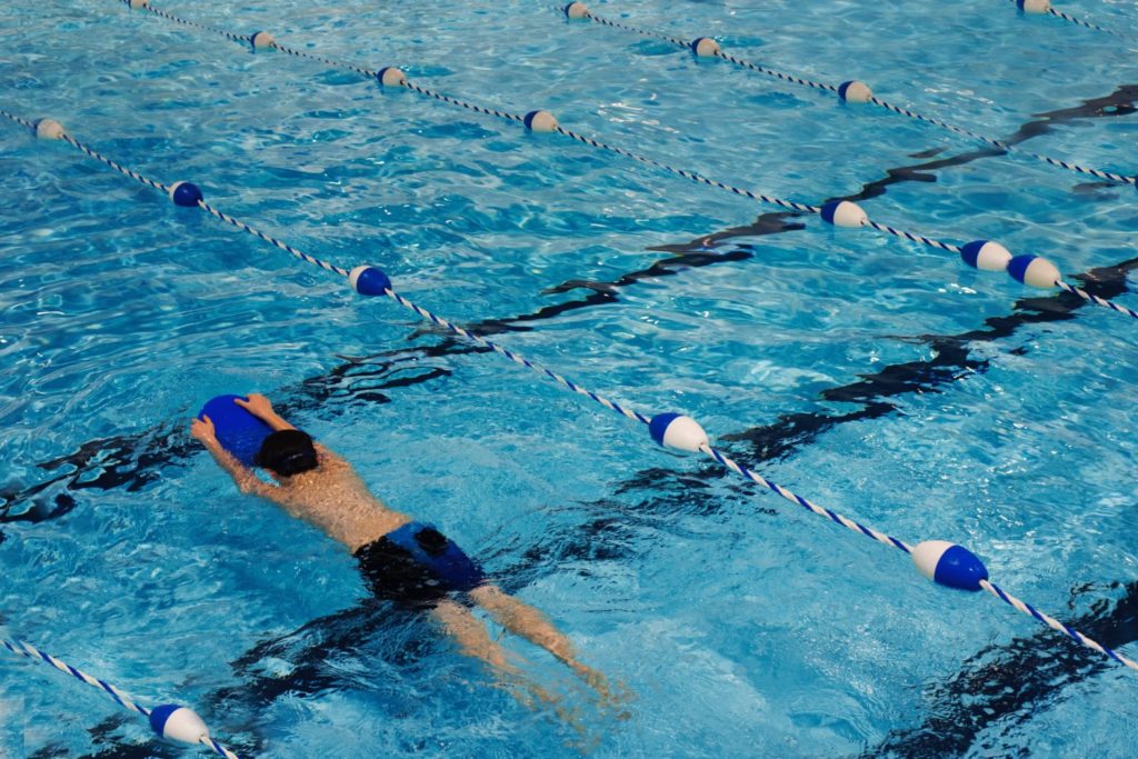 Boy swimming. (Andover Young Careers)