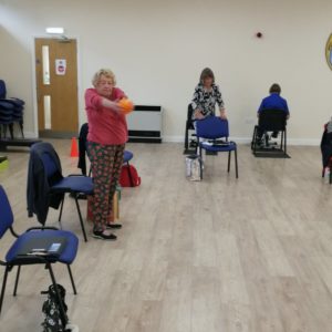 Group exercising in Breath Easy Keep Active classes