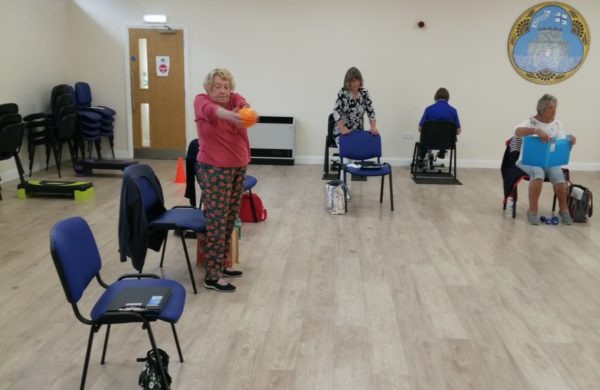 Group exercising in Breath Easy Keep Active classes
