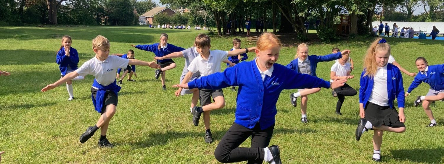 Pupils taking part in Hampshire School Games week
