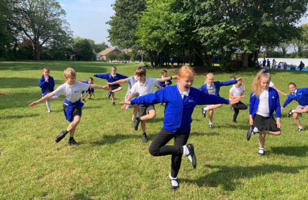 Pupils taking part in Hampshire School Games week
