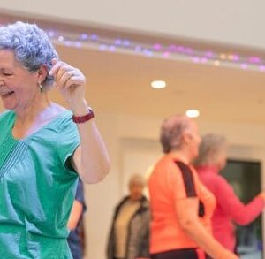 Older people dancing.